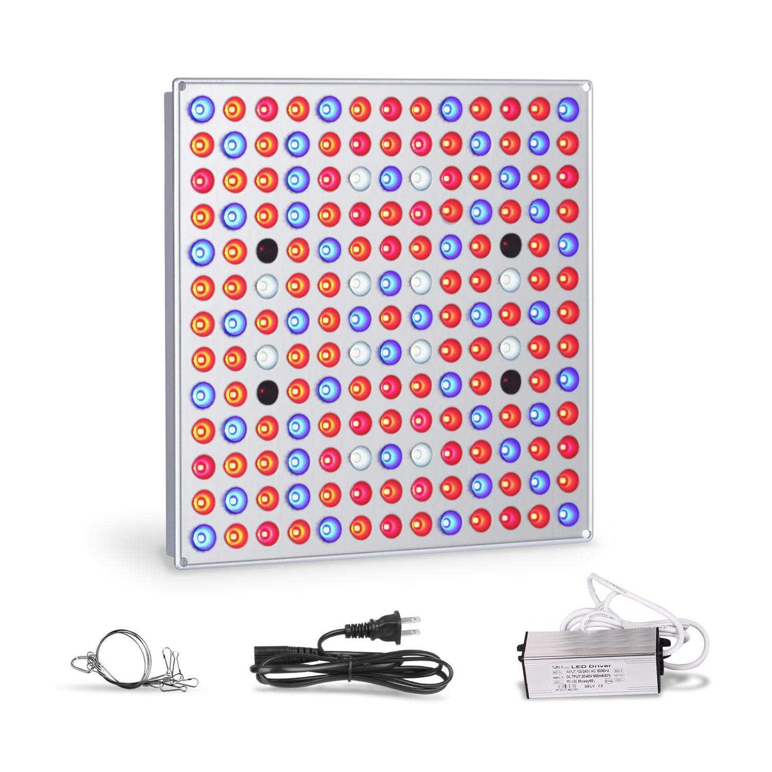 Full Spectrum LED Grow Light 75W, Panel Grow Lamp Plant Lights Red Blu