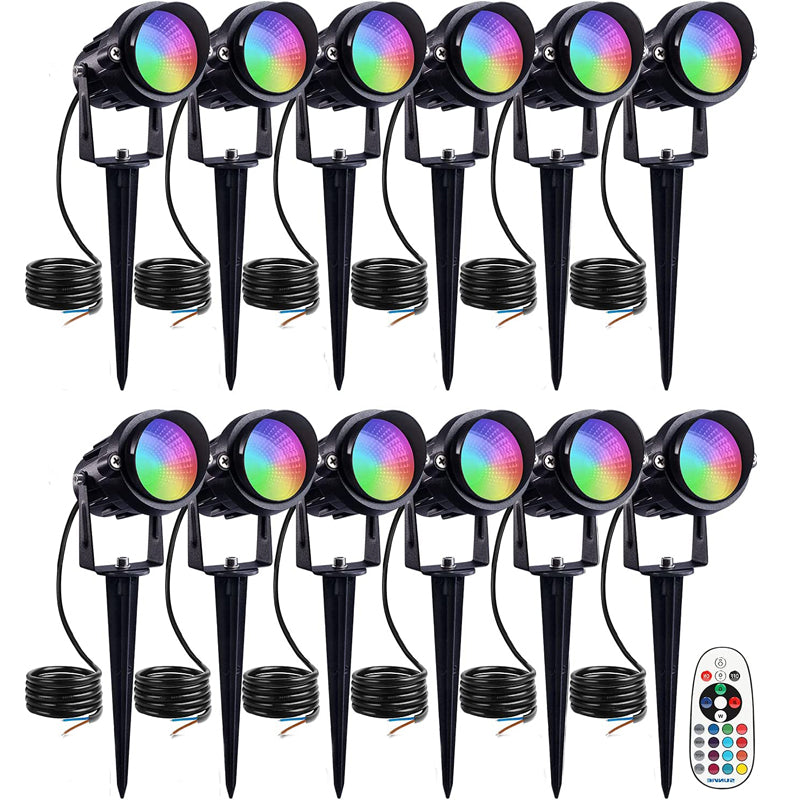 RGB Low Voltage Landscape Well Lights, Color Changing 10W Outdoor In-G