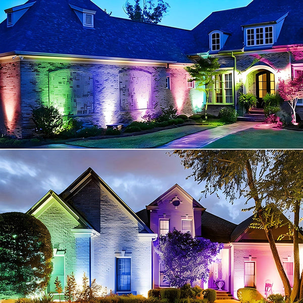 Modern Landscape Lighting Ideas Using In-Ground Fixtures