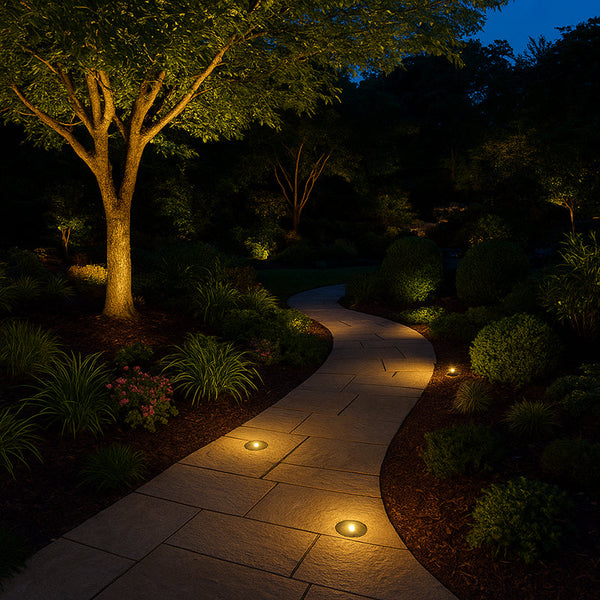 Before & After: Transform Your Driveway with In-Ground Lights