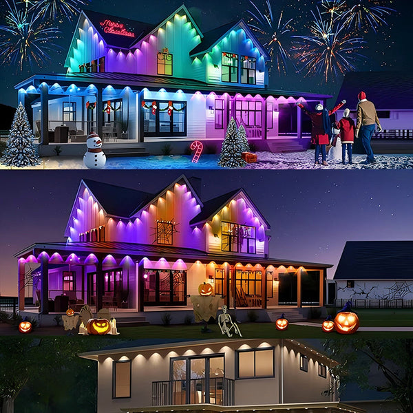 Holiday Lighting Made Easy with Smart Permanent Outdoor Lights
