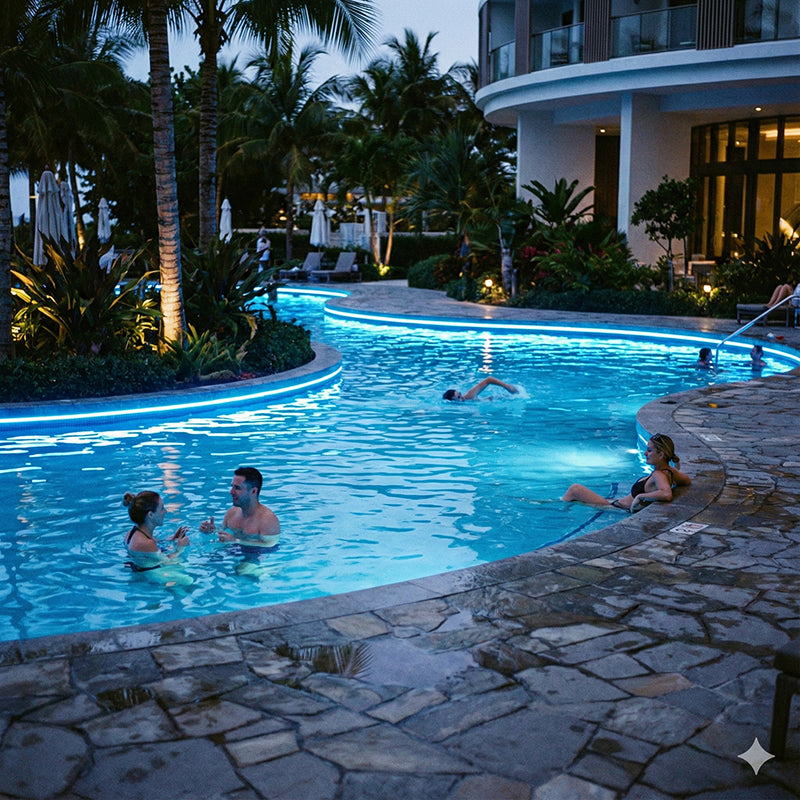 Neon Rope Lights for Pool Edges: Transform Your Backyard Into a Nighttime Oasis