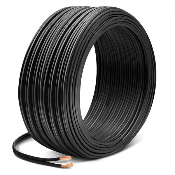 iCreating 14/2 Low Voltage Landscape Wire, 14 Gauge 2 Conductor Low Voltage Wire, Outdoor Waterproof Landscape Wire, Direct Buried Landscape Lighting Wire, Pure Copper