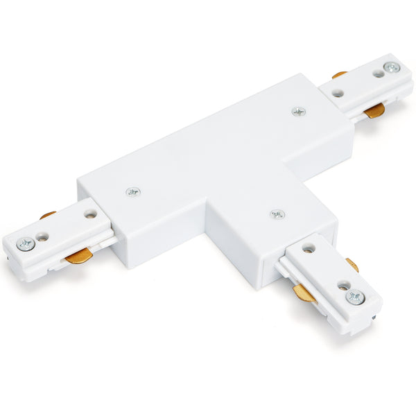iCreating H Track Lighting T Connector – White T-Shaped 3-Wire Connector for Single Circuit H-Type LED Track Lighting System, Track Rails Accessory for H Track Light Fixtures