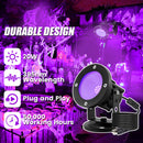 iCreating 20W Black Light Spotlight - Strong Black Light Spot Lights Outdoor IP66 Waterproof Blacklight Spotlights 395nm Blacklight Spot Lights UV Spotlight with Plug for Glow Party Halloween (2 Pack)