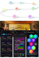 Smart Permanent Outdoor Lights for House – RGB+IC Color-Changing LED Roof Lights, DIY Scene Modes, App & Remote Control, IP67 Waterproof, Ideal for Christmas, Holidays, Daily Home & Pool Party Decor