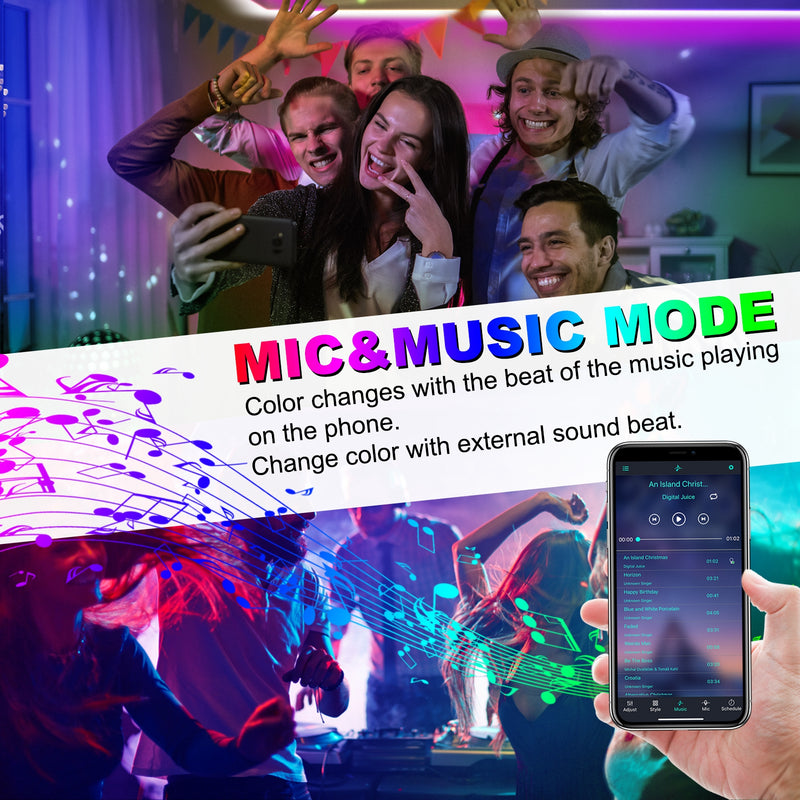 iCreating RGB Neon Rope Lights, Multi Color Changing LED Neon Light Strip with APP Flex Neon LED Strip Lights Indoor Outdoor Waterproof Multicolor Neon LED Rope Light for Bedroom, Gaming Room
