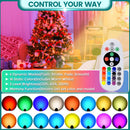 iCreating LED Spotlight Indoor - RGBW Uplighting Indoor Color Changing with Remote for Plants 12W Small tree Spot Lights Mini Stage Lights Plug in Floor Light Uplights for Christmas Halloween (2 Pack, Black)