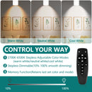 iCreating LED Spotlight Indoor - White Uplighting Indoor 2700K-6500K Stepless Adjustable for Plant 12W Small tree Spot Lights Mini Stage Lights Plug in Floor Light Uplights for Christmas (2Pack White)