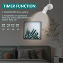 iCreating LED Spotlight Indoor - White Uplighting Indoor 2700K-6500K Stepless Adjustable for Plant 12W Small tree Spot Lights Mini Stage Lights Plug in Floor Light Uplights for Christmas (2Pack White)