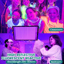 200W Black Light Flood Light, High Power 395nm UV Blacklight, Indoor Outdoor Glow Party Lights, Fluorescent UV Purple Spotlight for Halloween, Stage, Body Paint, and Neon Parties (4 Pack)