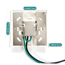 iCreating H Track Floating Canopy Connector – White 3-Wire Power Feed Accessory for Single Circuit H-Type LED Track Lighting System, Compatible with Ceiling Installations