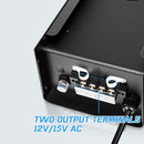 iCreating 300W Low Voltage Landscape Transformer, Outdoor Landscape Lighting Transformer with Timer and Photocell Sensor, 120V AC to 12V 14V AC Weatherproof Transformers for Landscape Lighting Path Lights