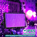 200W Black Lights for Glow Party - Indoor Large High Power Black Light Flood Light 395nm UV Blacklight Floodlight Purple Black Light Spotlight Fluorescent UV Light for Halloween (2 Pack)