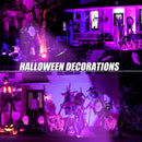iCreating 20W Black Light Spotlight - Outdoor Black Light Spot Light IP66 Waterproof Blacklight Spotlight 395nm Blacklight Spot Lights Strong UV Spotlight with Plug for Glow Party, Halloween (2 Pack)