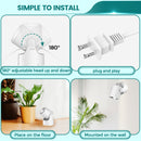 iCreating LED Spot Lights Indoor - RGBW Uplighting Indoor Color Changing with Remote for Plants 12W Small tree Spotlight Mini Stage Lights Floor Light Plug in Uplights for Christmas Halloween (2 Pack, White)