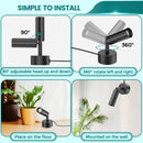 iCreating LED Spotlight Indoor - RGBW Uplighting Indoor Color Changing with Remote for Plants 12W Small tree Spot Lights Mini Stage Lights Plug in Floor Light Uplights for Christmas Halloween (2 Pack, Black)