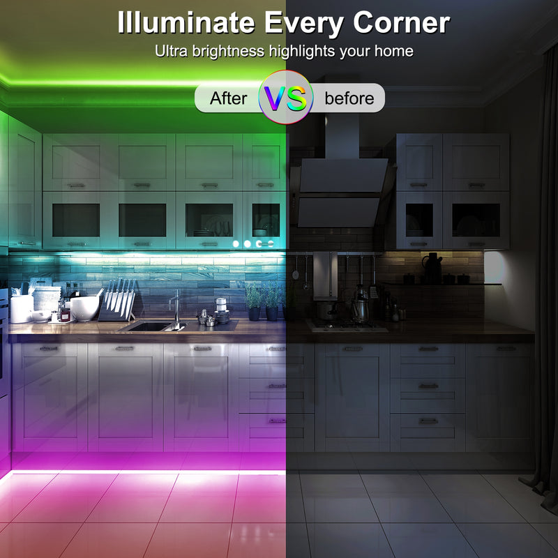 iCreating RGB Neon Rope Lights, Multi Color Changing LED Neon Light Strip with APP Flex Neon LED Strip Lights Indoor Outdoor Waterproof Multicolor Neon LED Rope Light for Bedroom, Gaming Room