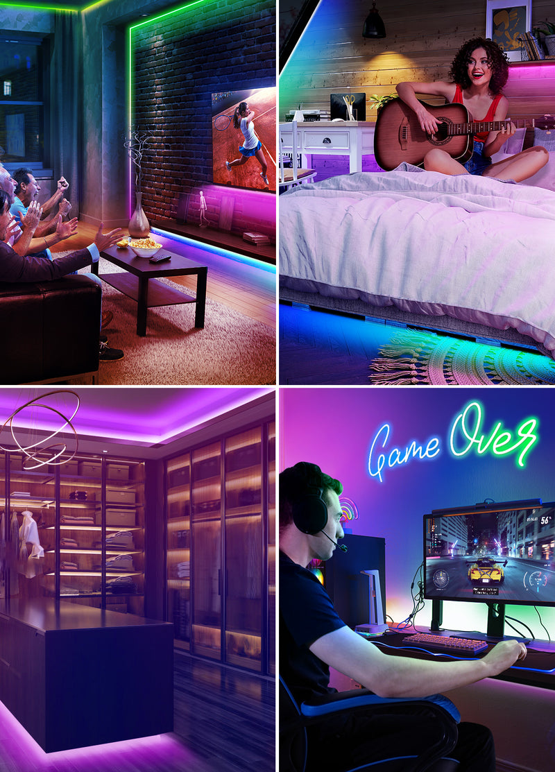 iCreating RGB Neon Rope Lights, Multi Color Changing LED Neon Light Strip with APP Flex Neon LED Strip Lights Indoor Outdoor Waterproof Multicolor Neon LED Rope Light for Bedroom, Gaming Room