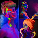 iCreating 20W Black Light Spotlight - Strong Black Light Spot Lights Outdoor IP66 Waterproof Blacklight Spotlights 395nm Blacklight Spot Lights UV Spotlight with Plug for Glow Party Halloween (2 Pack)