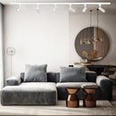 iCreating 40ft H Track Lighting Rails Kit – White 3-Wire Track System with Floating Canopy, L/I/T Connectors for Single Circuit H-Type LED Track Light Fixtures