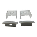 iCreating Super Slim 16.9*9mm Flush Mount LED Aluminium Channel, Compatible with PCB Width within 12mm