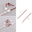 3528 2 Pin LED Strip Connector Kit - iCreating 8mm LED Connector Kit Includes 10x LED Strip Light Connector Pigtail, 10x Jumper Connector, 10x L Shape Connectors, 2X DC Connector, 2X Gapless Connectors, Clips