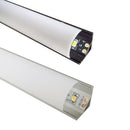 iCreating Corner Mount LED Aluminum Channel for LED Strips With Curved Lens, Compatible with PCB Width within 12mm