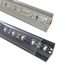 iCreating Corner Mount LED Aluminum Channel for LED Strips With Curved Lens, Compatible with PCB Width within 12mm