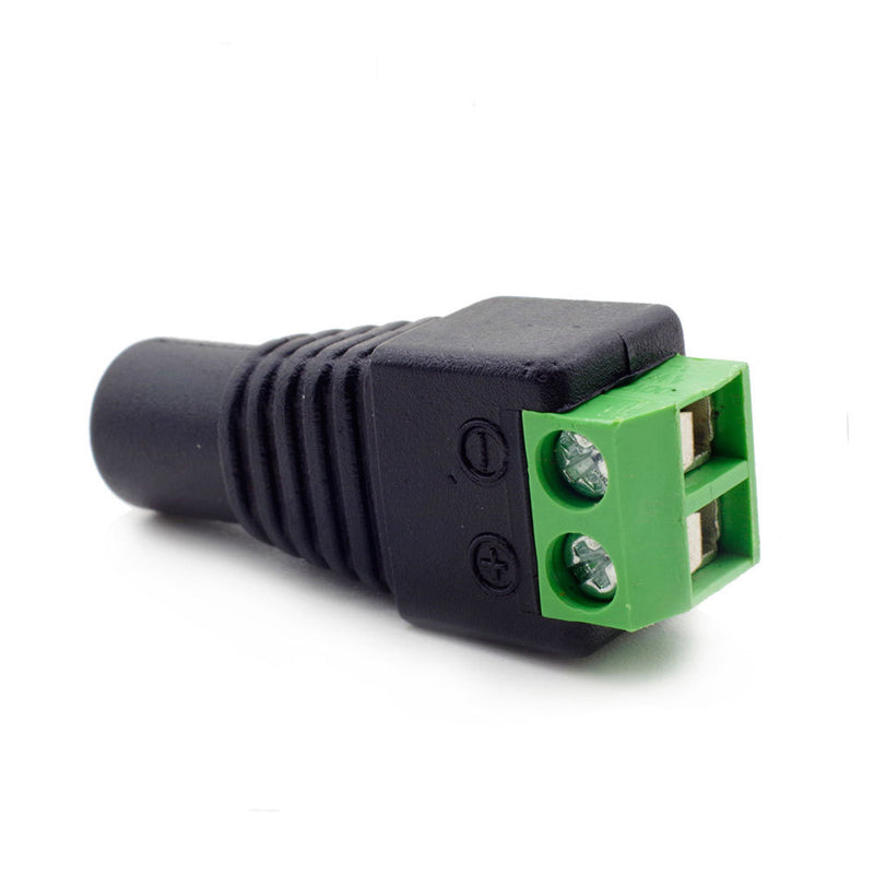 iCreating 10 Male + 10 Female DC Connector Plug, 12V 5.5 X 2.1mm Barrel Power Jack Adapter Connector for CCTV Security Camera, LED Strip Light, DVR, Car Rearview Monitor System Video