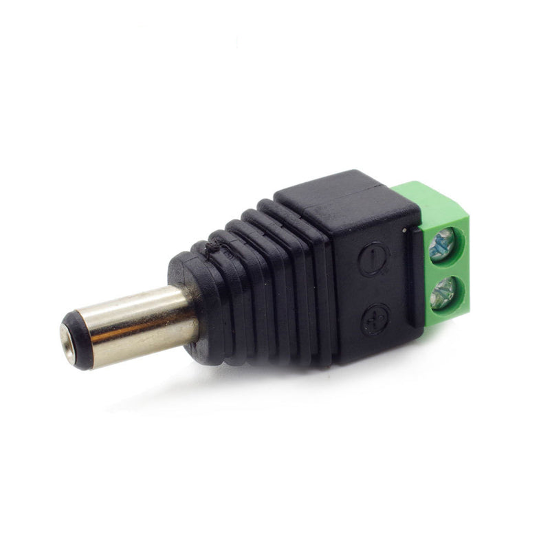iCreating 10 Male + 10 Female DC Connector Plug, 12V 5.5 X 2.1mm Barrel Power Jack Adapter Connector for CCTV Security Camera, LED Strip Light, DVR, Car Rearview Monitor System Video
