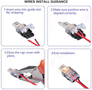 66ft Extension Cable Wire Cord Kit - Includes 66ft Extension Cable, 2X Quick Wire Connector, 2X L Shape LED Strip Connector, 2X Gapless LED Connector, 20X LED Strip Clip for 3528 2835 LED Strip Light