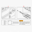 4 Way LED RGB Splitter Cable - iCreating 2PCS Black 5050 4 Pin RGB LED Strip Light Connector Splitter Y Wire with 10 PCS 4 Pin Male Connector for RGB 5050 3528 LED Light Strips