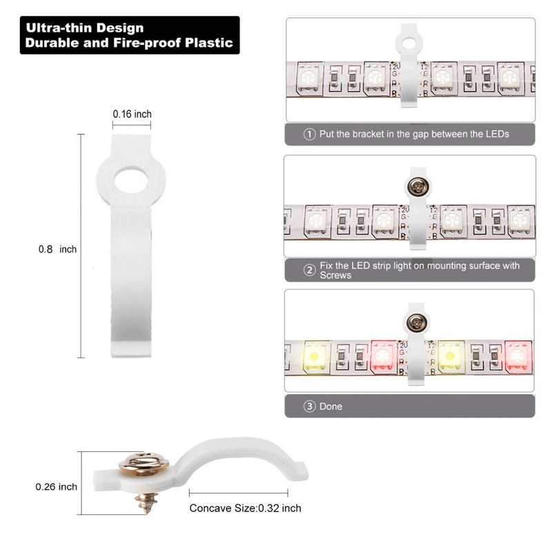 iCreating LED Strip Connectors 2 pin, 8mm LED Light Connectors Kit