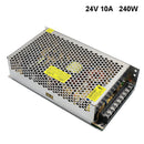 iCreating 24V 10A DC Universal Regulated Switching Power Supply 240W for CCTV, Radio, Computer Project, LED Strip Lights, 3D Printer with Fan