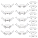 L Shape 4Pin LED Strip Connector, 10PCS 12V RGB Solderless LED Light Strip Tape 90 Degree Right Angle Corner Connectors for 10mm Wide Flexible 5050 3528 RGB LED Strip Lights