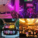 Pink Love LED Neon Sign - LED Neon Light Wall Signs Battery or USB Operated Art Decorative Lights Wall Decor for Home Children Baby Living Room Christmas Wedding Party Decoration