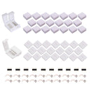 20pcs 4 Pin RGB Waterproof LED Strip Connector - with 20pcs Non-waterproof LED Strip to Strip Connector LED Ribbon Rope Tape Light Gapless Adapter for 10mm Wide Waterproof SMD 5050 RGB LED Strip Light