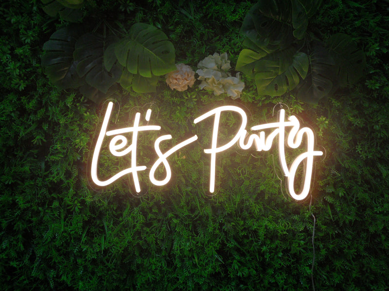 Lets Party Neon Sign