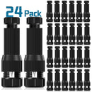 24 Pack Low Voltage Wire Connector - iCreating Landscape Lighting Connectors Waterproof Low Voltage Connectors 12-20 Gauge Low Voltage Wire Connectors for Landscape Lighting Path Lights
