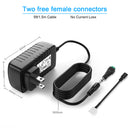 12V 2A LED Strip Power Supply 24W - iCreating 2020 New DC 12 Volt Universal Portable Power Supply Adapter for LED Strip Light, CCTV Camera with 5.5/2.1 Female Barrel Connector, 3528 2pin LED Connector