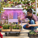 LED Grow Lights, Full Spectrum Panel Grow Lamp with IR & UV LED Plant Lights for Indoor Plants,Micro Greens, Clones, Succulents, Seedlings