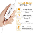 Full Spectrum LED Grow Light for Indoor Plant, Dual Head 60W LED Timing Grow Lamp Auto On/Off with 3/6/12H Timer 5 Dimmable Levels 3 Switch Modes Sunlike Full Spectrum,Adjustable Gooseneck