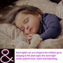 Pink Letters LED Neon Sign - LED Neon Light Wall Signs Battery or USB Operated Art Decorative Lights Wall Decor for Home Children Baby Living Room Christmas Wedding Party Decoration