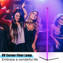 LED Black Lights - UV LED Corner Floor Lamp, Blacklight Corner Lights, 60'' Corner Lamp, Black Light Corner Lighting for Glow Party, Body Paint, Fluorescent Poster, Glow in The Dark