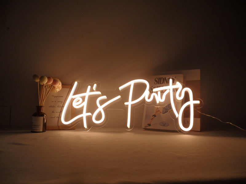 Lets Party Neon Sign