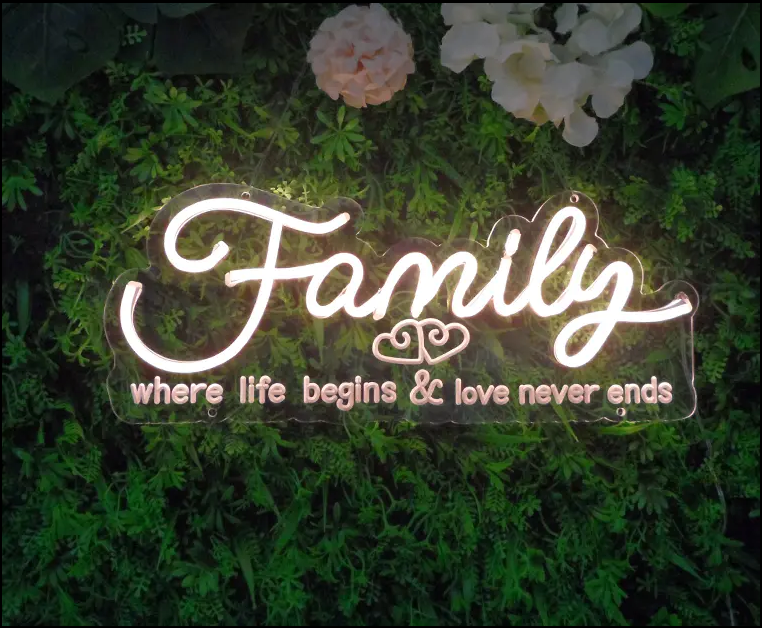 Family Neon Sign