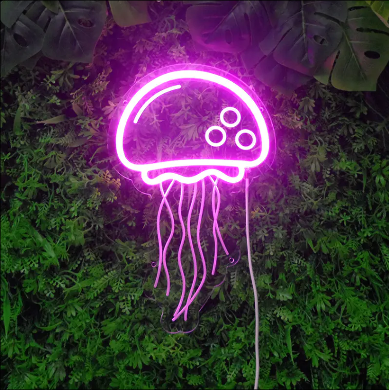 Jellyfish Neon Sign Model A