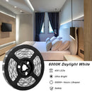 32.8ft Dimmable LED Strip Lights Kit, 600 Units 2835 LED Rope Light, 12V Under Cabinet Lighting Strips, 5M LED Ribbon light, Non-Waterproof LED Tape Light, Warm White