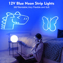 LED Neon Light, iCreating 32.8ft Neon Rope Lights 12V Outdoor Waterproof DIY Neon LED Strip Lights for Custom Neon Signs, Room, Bedroom, Wall, Car Underglow, Wedding (Power Adapter Included)